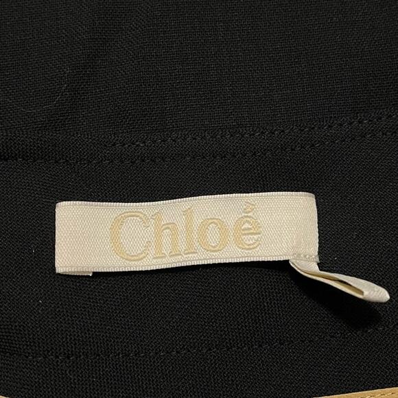 Chloé Side Button Abyss Blue Wool Pencil Skirt NWT - Picture 4 of 8